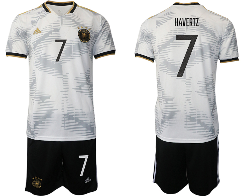Men 2022 World Cup National Team Germany home white #7 Soccer Jersey